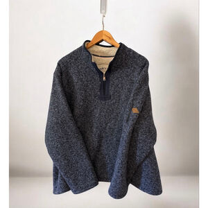 Orvis Blue Quarter Zip Sweater XXL